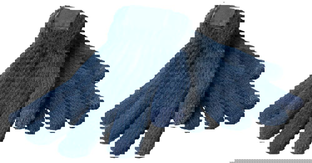 Touchscreen handschoenen met label - navy