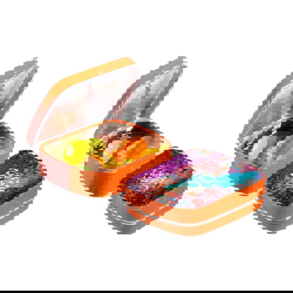 Mini scharnierblikje met snoep