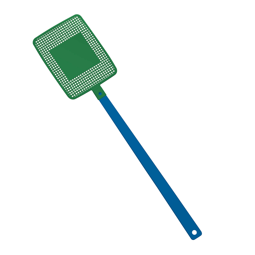 Vliegenmepper "vierkant" - blauw/groen