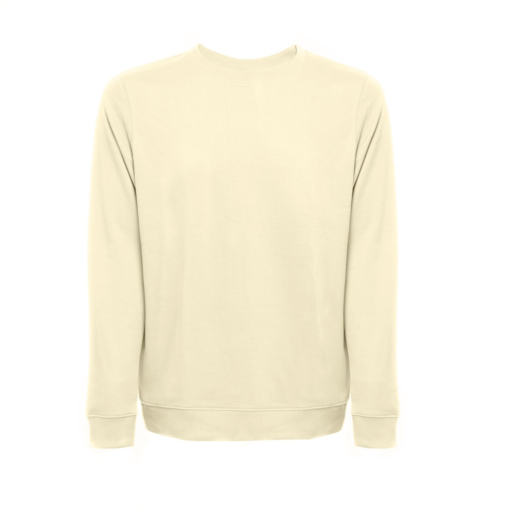 THC COLOMBO. Sweatshirt (unisex) in Italiaanse badstof zonder sluiting - Pastel geel