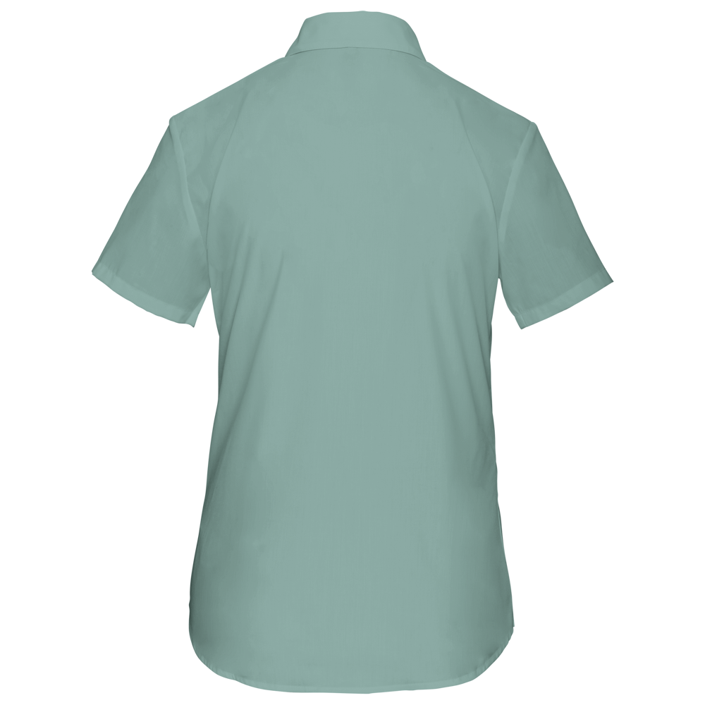 K548C - Overhemd in onderhoudsvriendelijk polykatoen-popeline korte mouwen dames