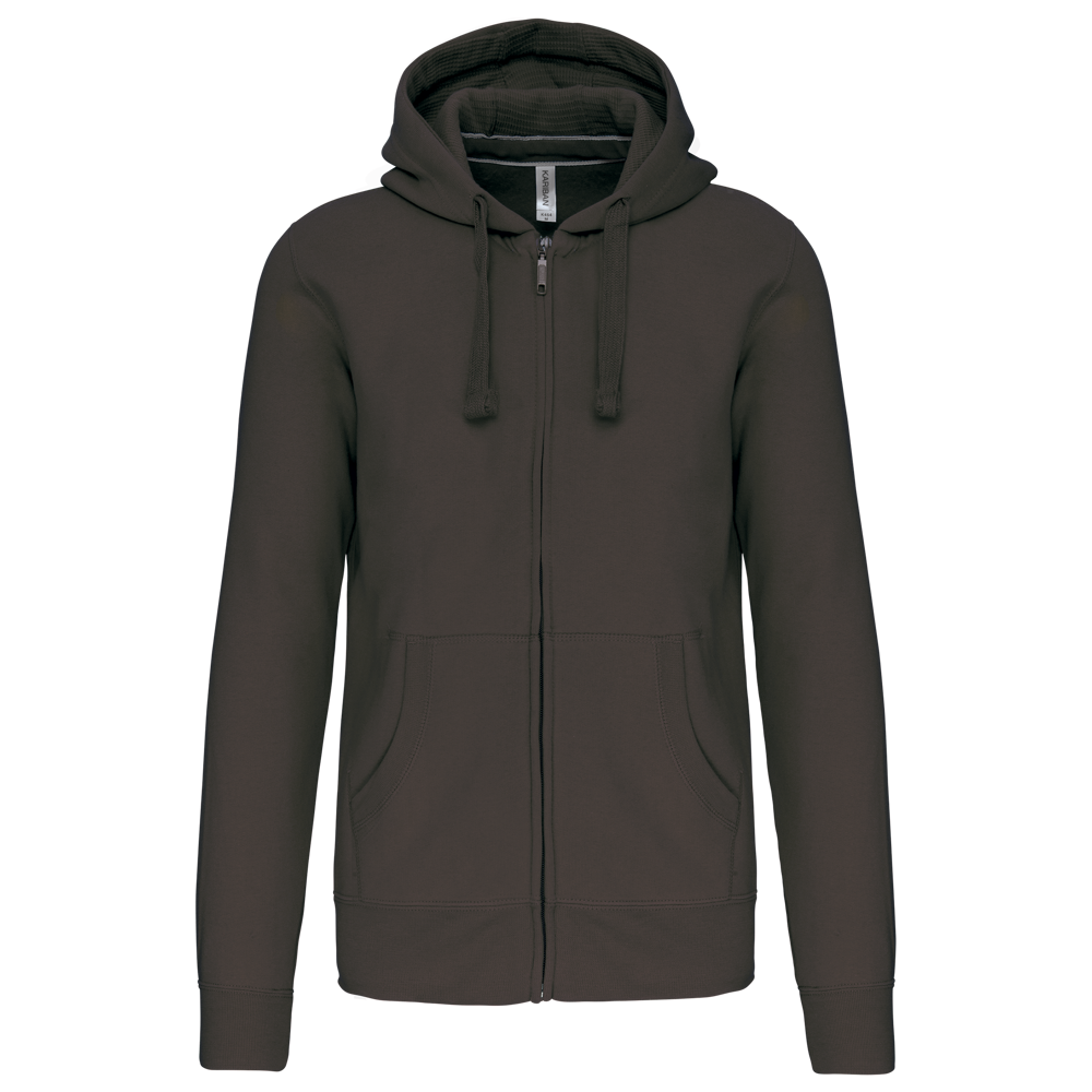- Hooded Sweater Met Rits - Dark Grey