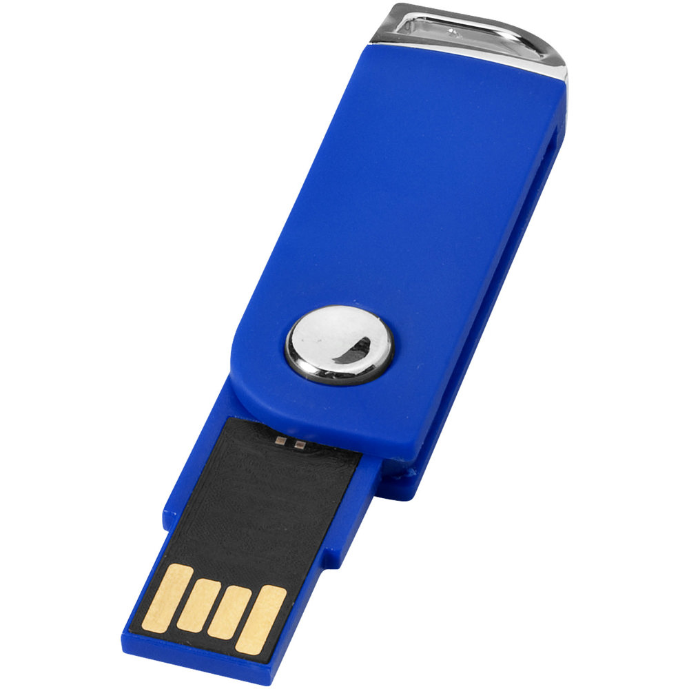 Swivel rectangular USB - Blauw