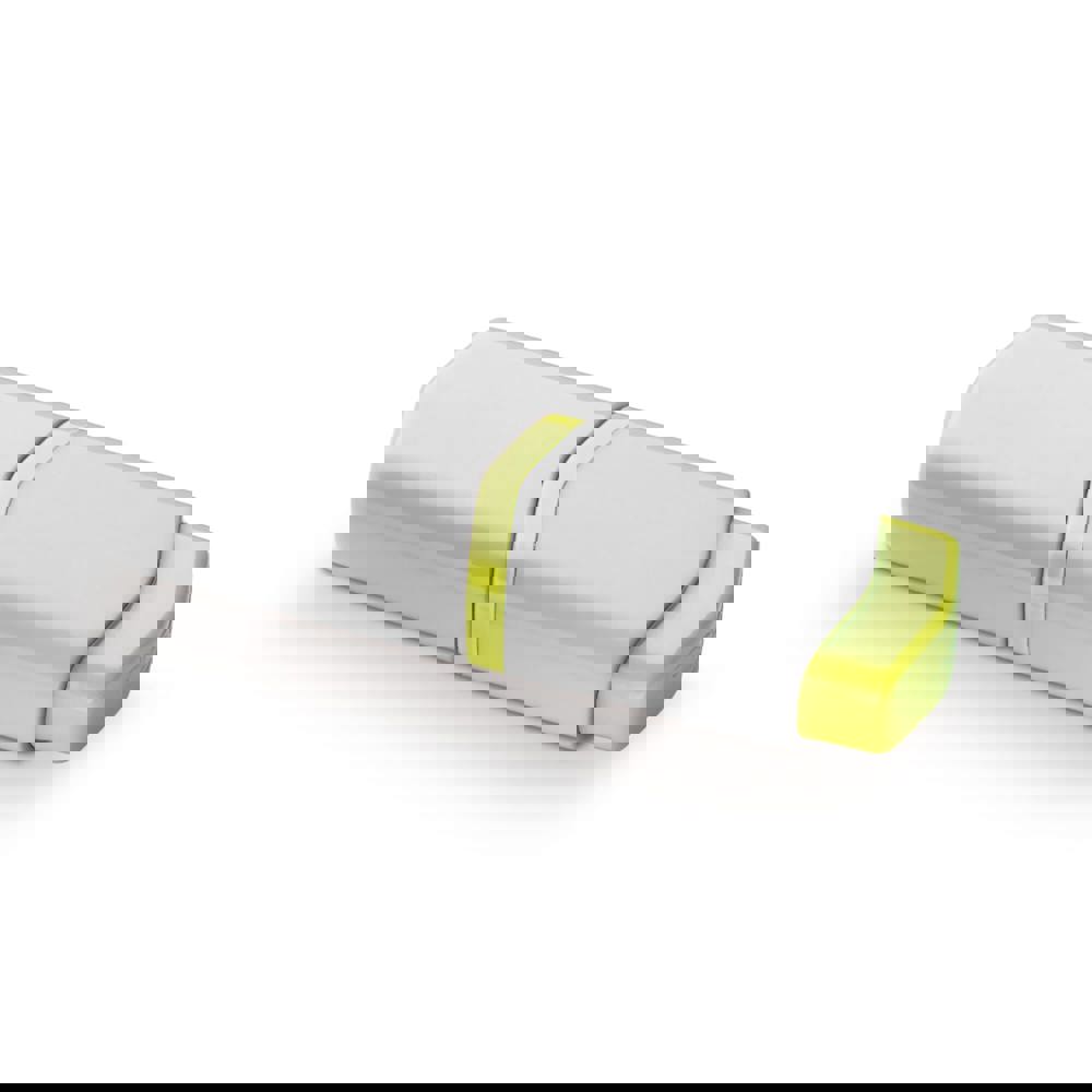 Tekstmarker mini - Wit / Geel