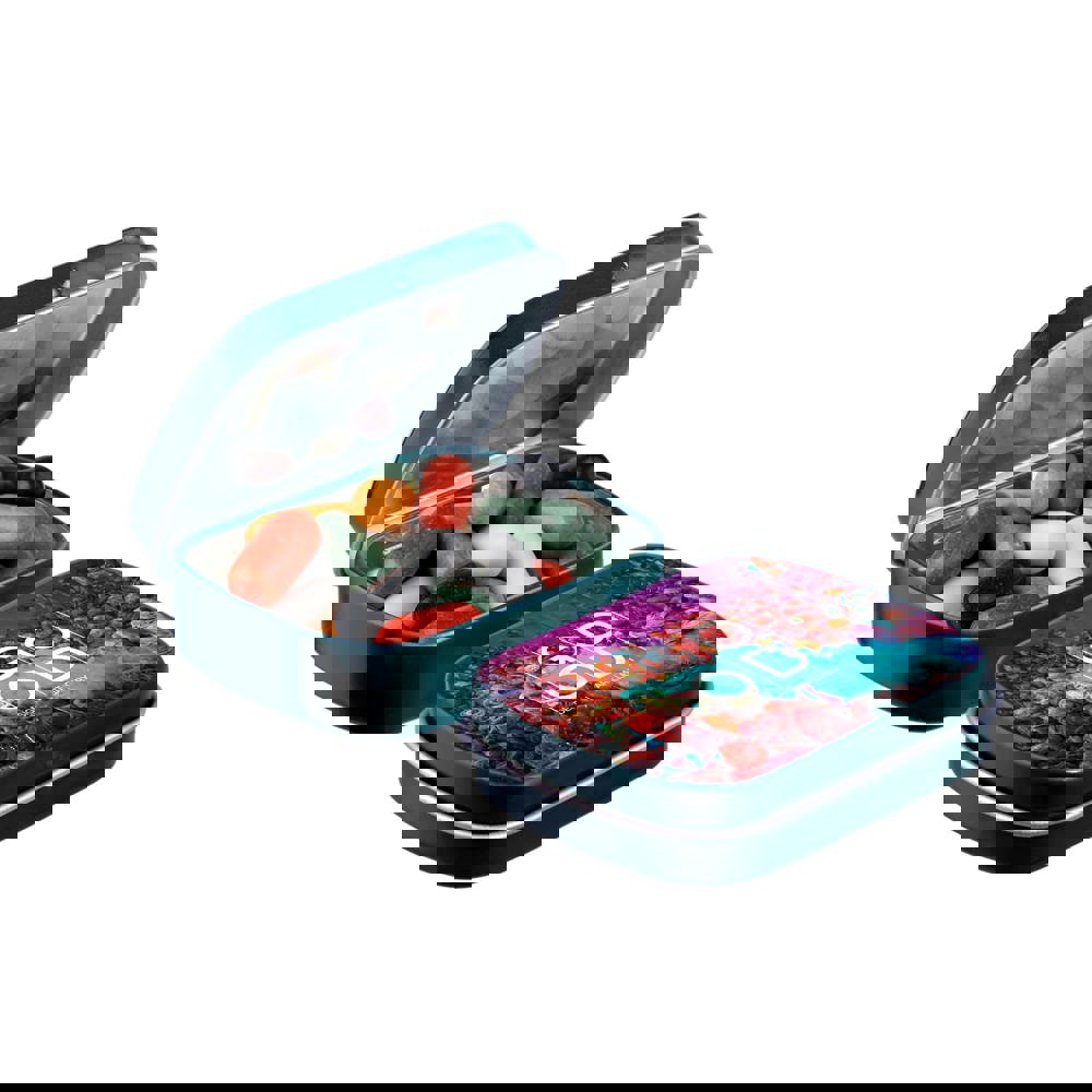 Mini scharnierblikje met snoep