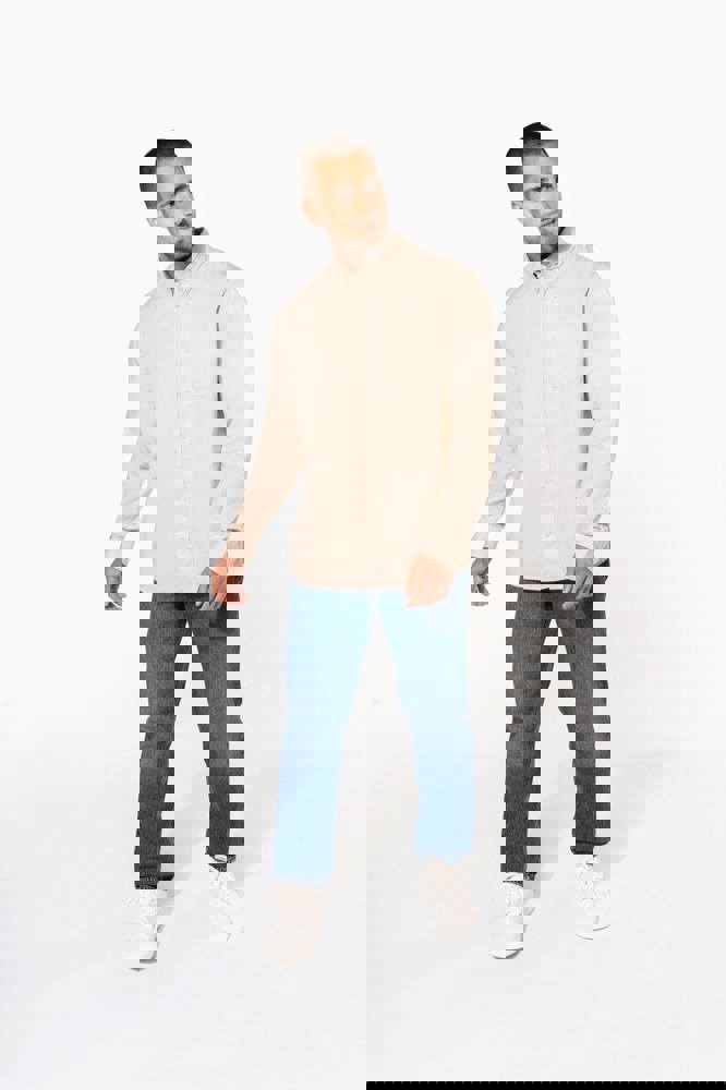 K586 - Herenoverhemd met lange mouwen van katoen Nevada