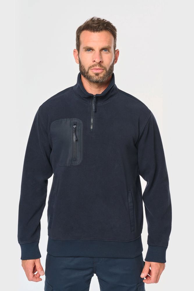 WK905 - Ecologishe fleece met ritskraag unisex