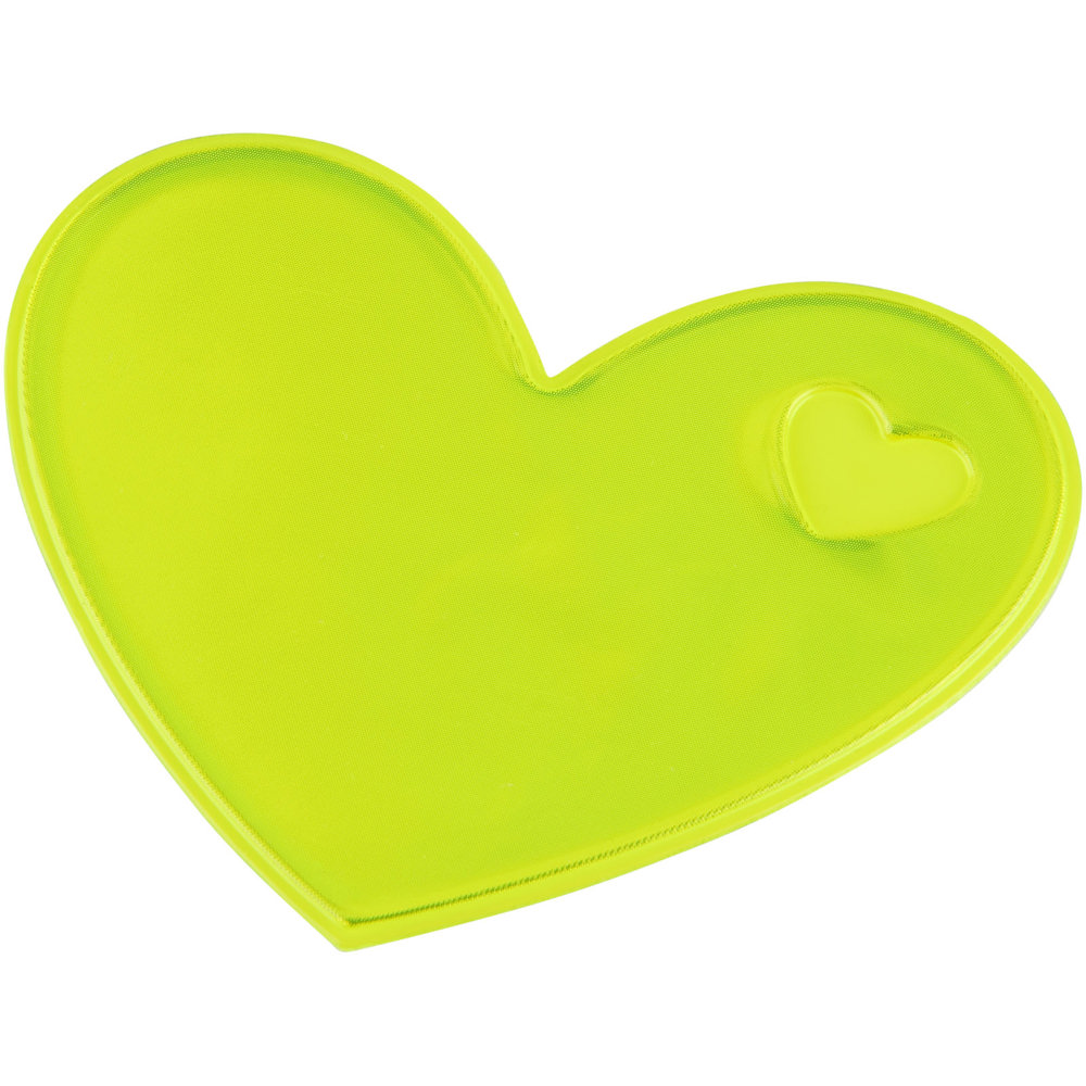 RFX™ Reflecterende sticker hart - Neon Geel