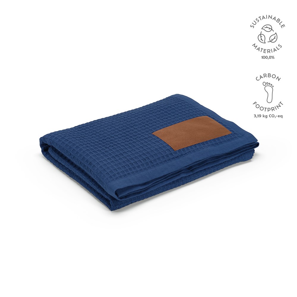 Giotto Deken Gerecycled Katoen 200 grams - Blauw