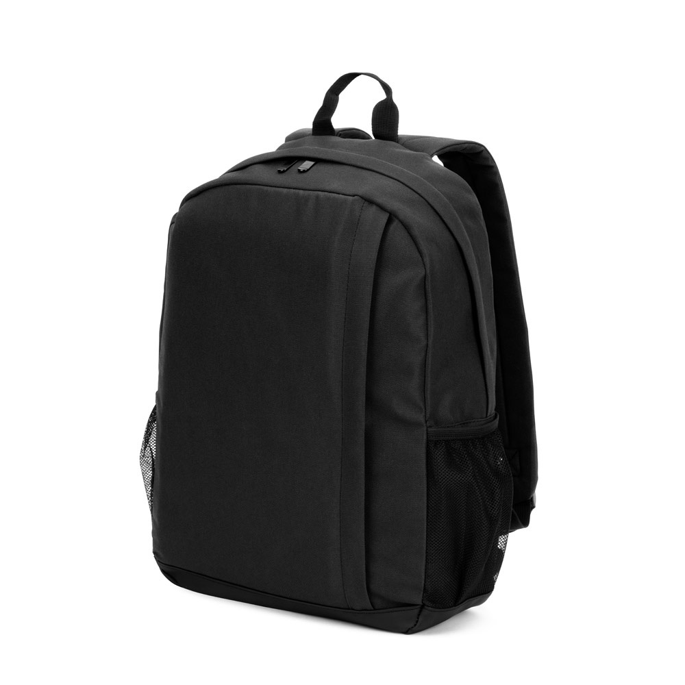 LIVERPOOL. Laptoprugzak van gerecycled polyester met hoge dichtheid, 600D, 15 inch - Zwart