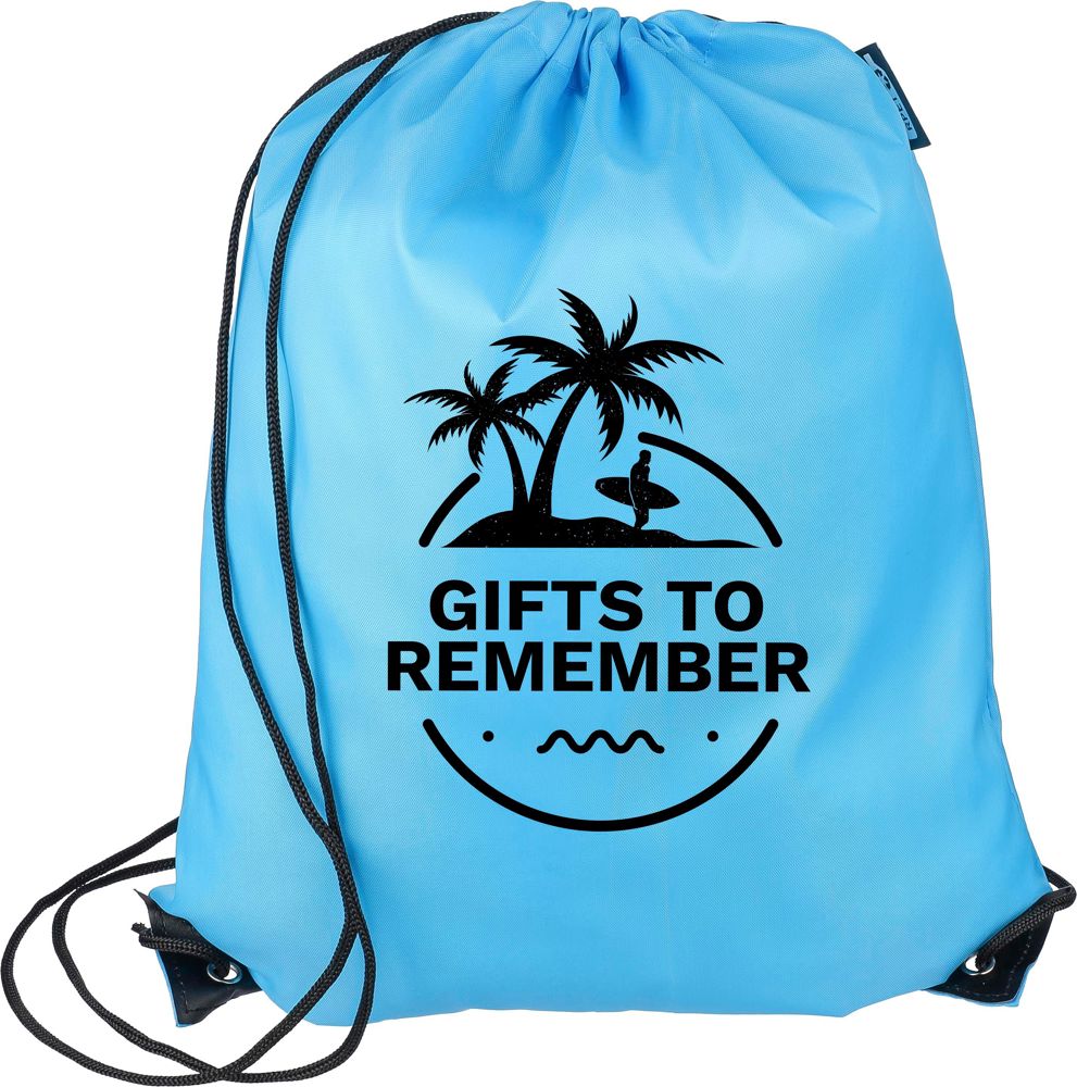 Gerecyclede rPET polyester (210D) trekkoord rugtas Enrique