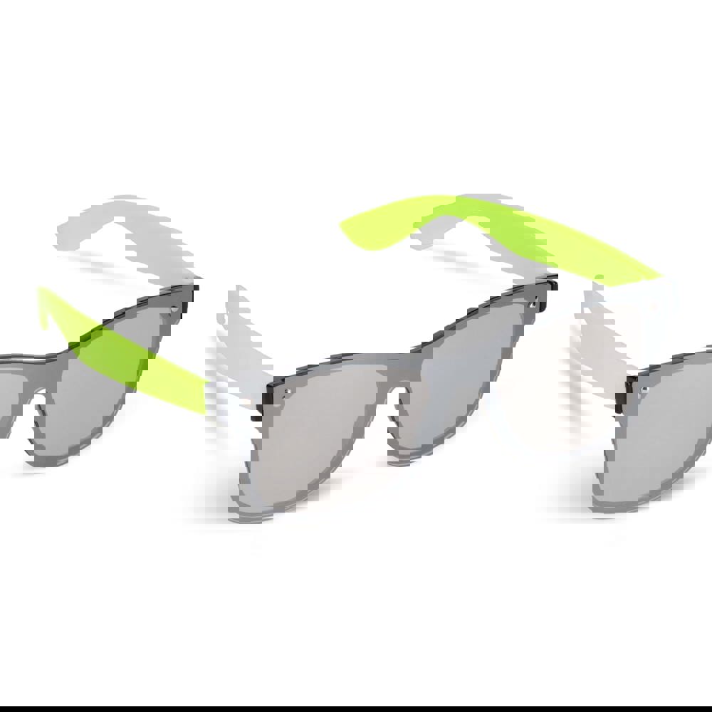 Justin R-PC zonnebril met spiegel uni-lens UV400 - lichtgroen