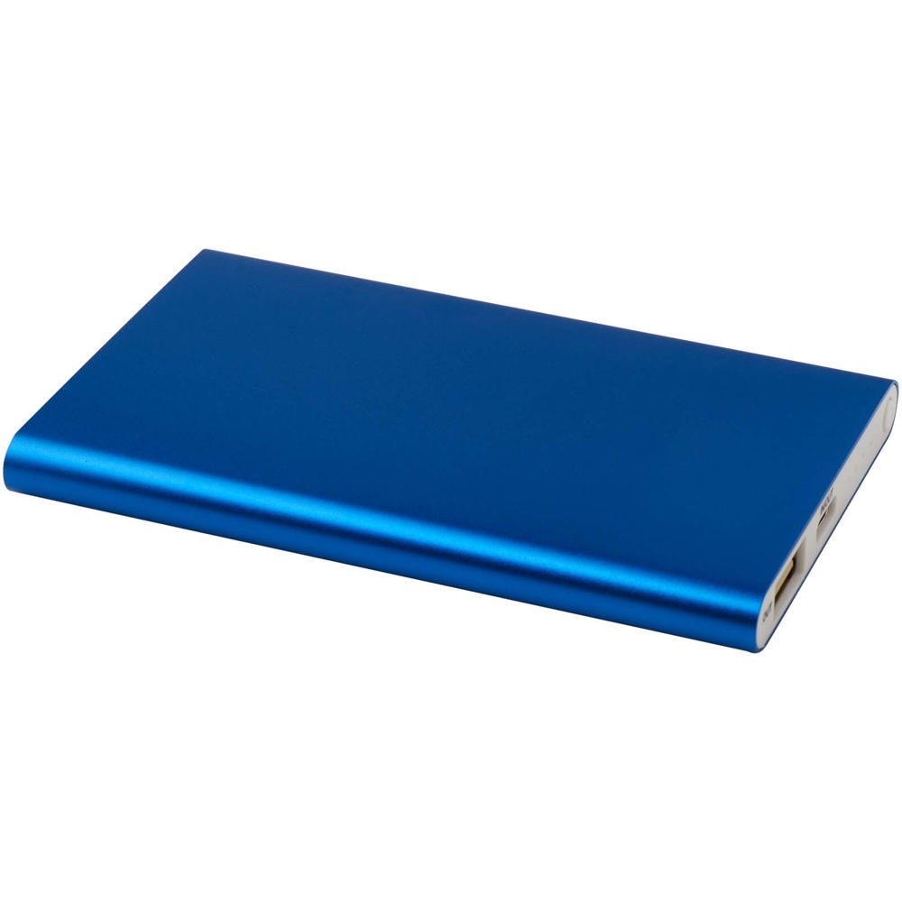 Pep type-C powerbank van 4000 mAh van gerecycled aluminium - Koningsblauw
