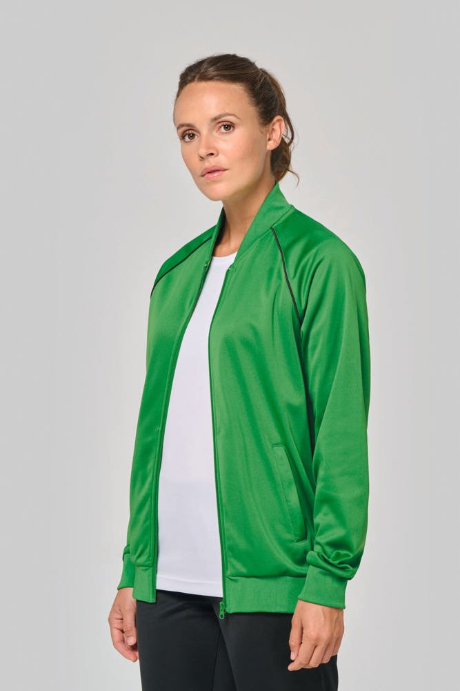 PA384 - Unisex trainingsjas met rits en biesje