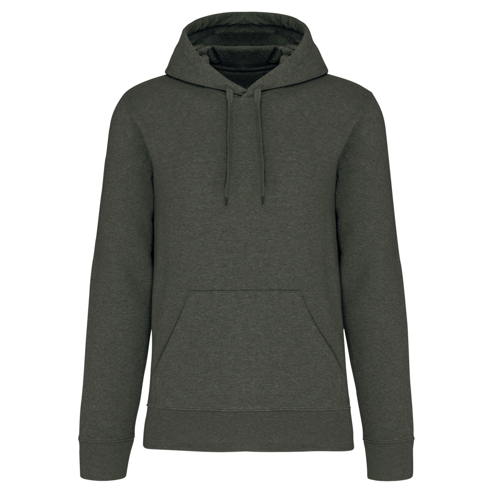 - Ecologische herensweater met capuchon - Green Marble Heather