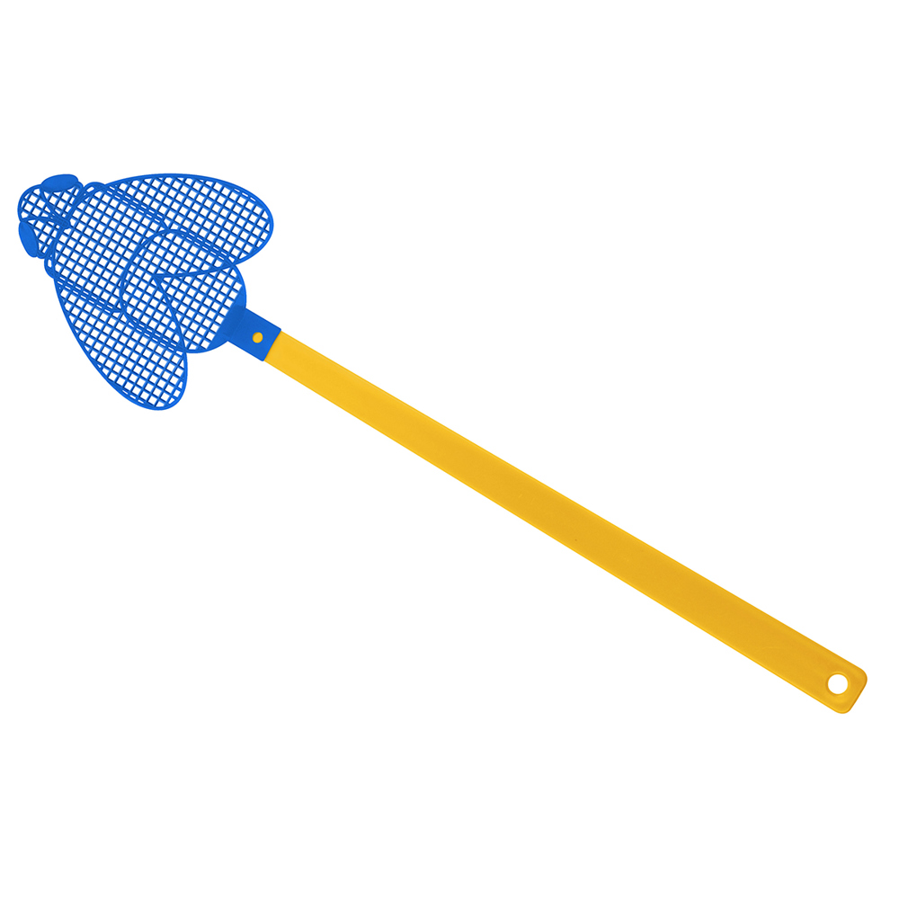 Vliegenmepper "Brummi" - geel/blauw