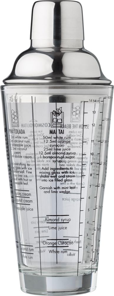 Glazen cocktailshaker (400 ml) Adela - neutraal
