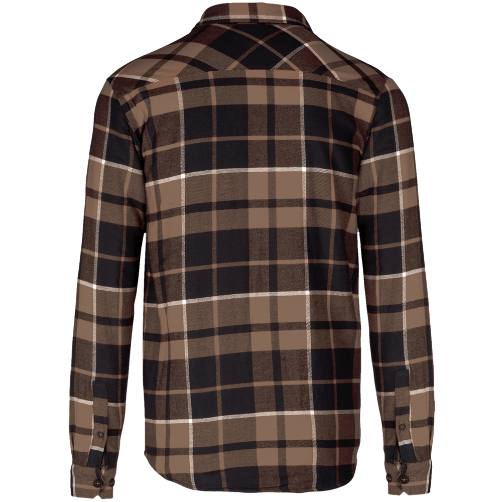 K579 - Geruit overshirt met sherpavoering