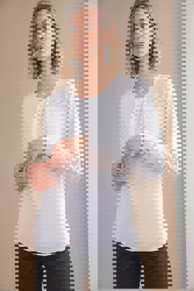 H598 - Blouse met lange mouwen