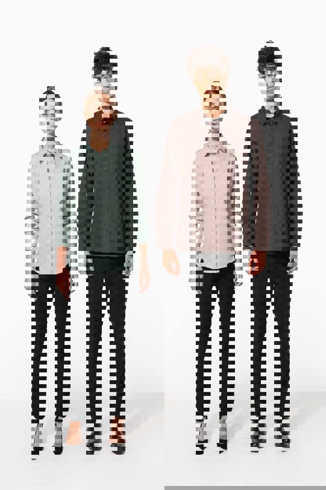 K549C - Overhemd in onderhoudsvriendelijk polykatoen-popeline dames