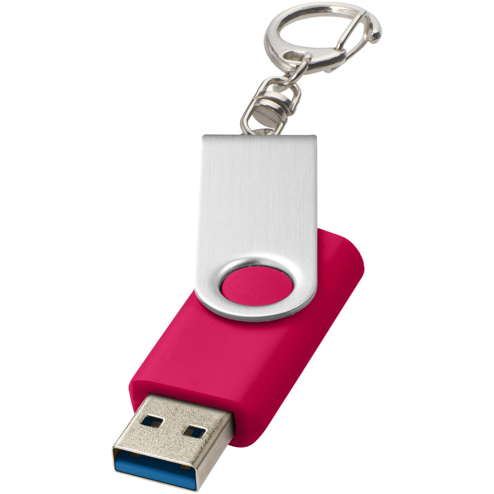 Rotate USB 3.0 met sleutelhanger - Magenta