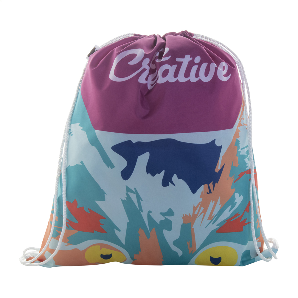 CreaDraw RPET - custom made trekkoord tas