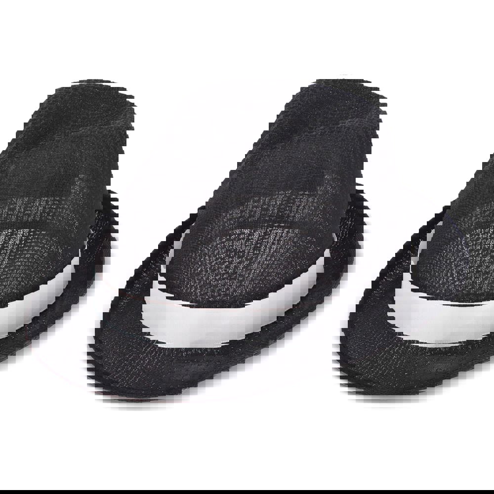 Polyester hoed met band - Zwart