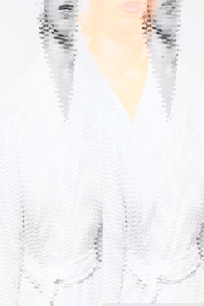 K122 - Kimono Badjas Honinggraatstructuur