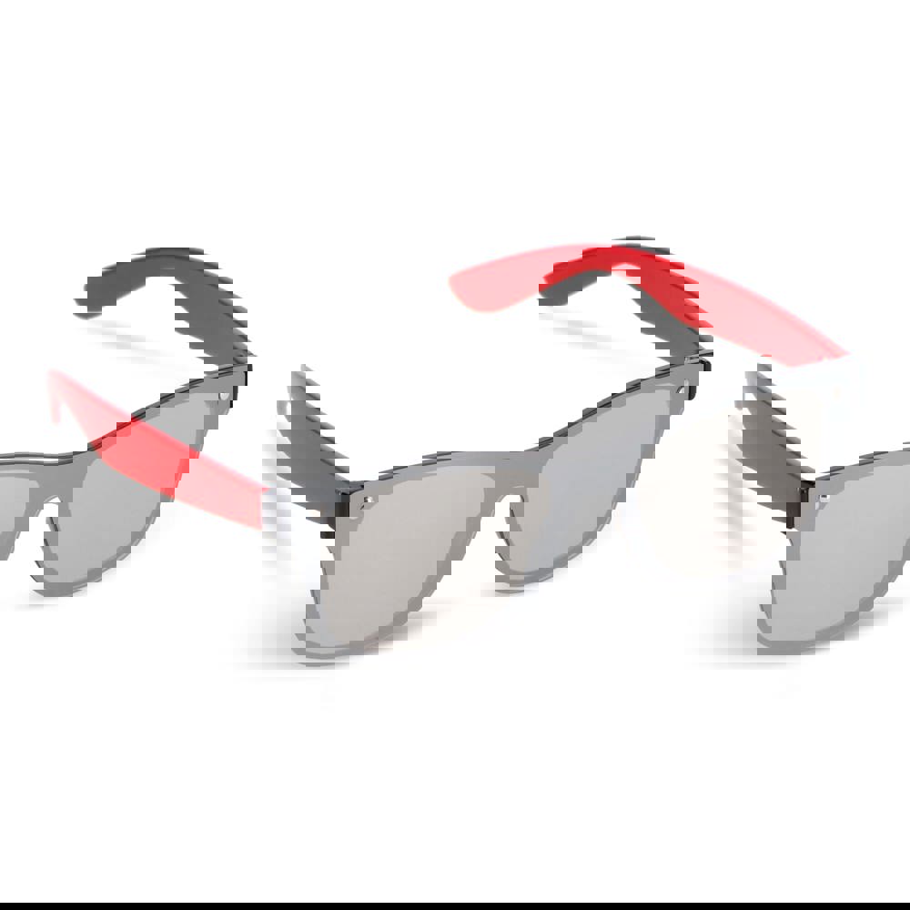 Justin R-PC zonnebril met spiegel uni-lens UV400 - rood