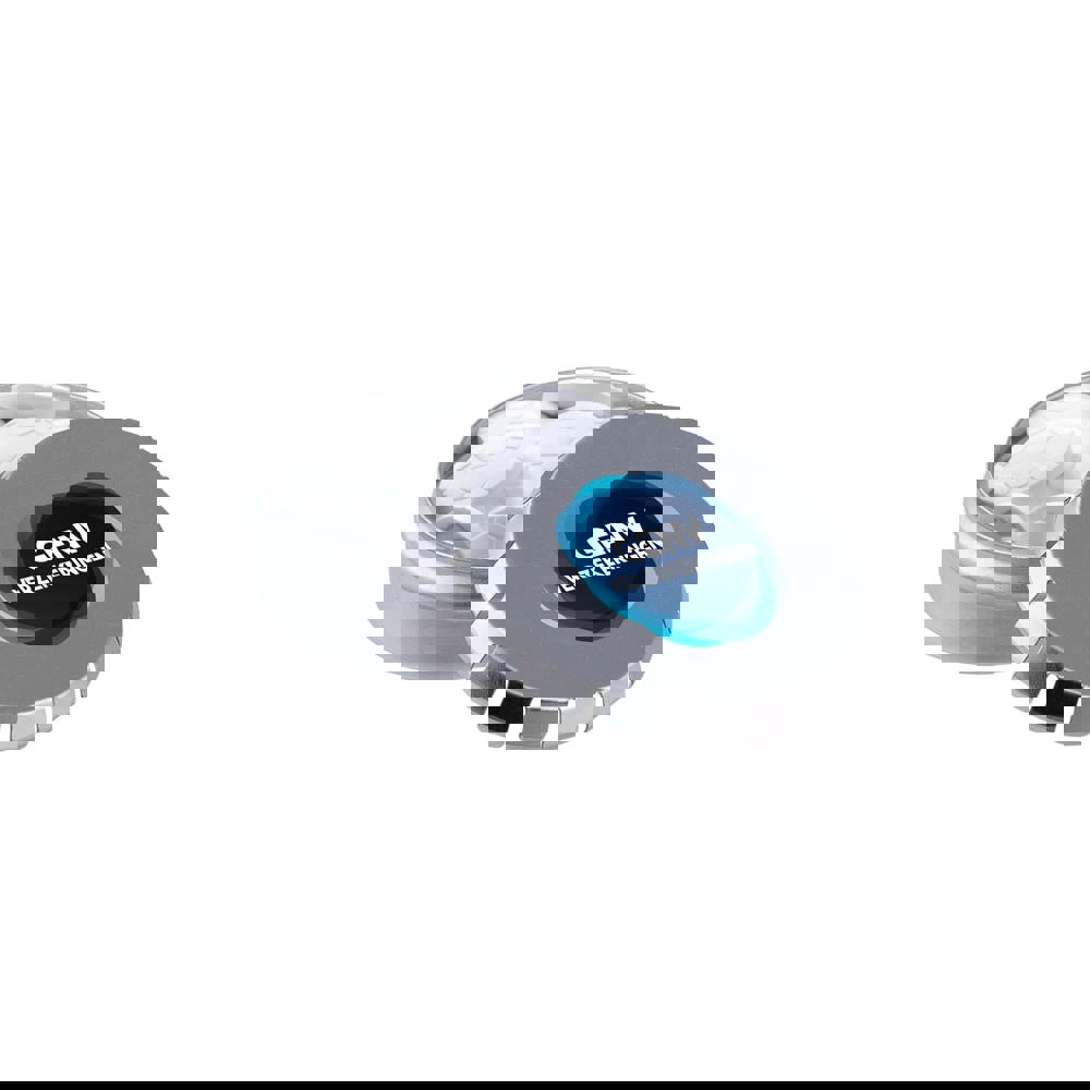 Mini clic-clac blikje met vorm pepermunt - Zilver