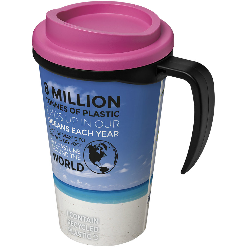 Brite Americano® grande 350 ml geïsoleerde beker - Zwart, Roze