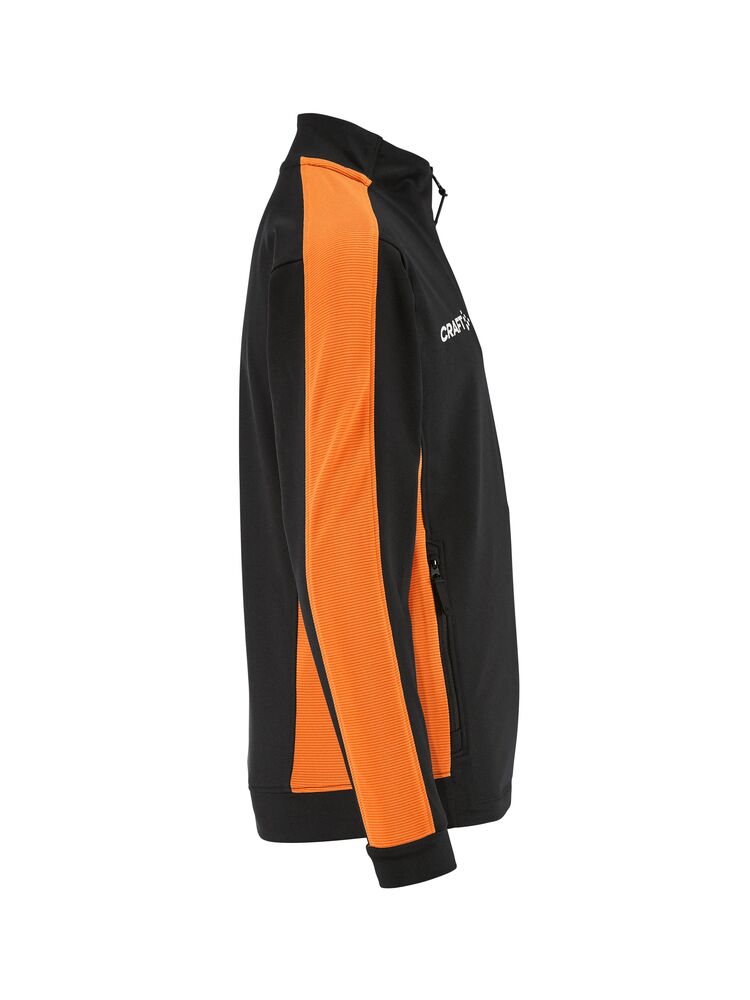 Craft - Evolve 2.0 Contrast Full Zip Jacket Jr Black/Orange 134/140