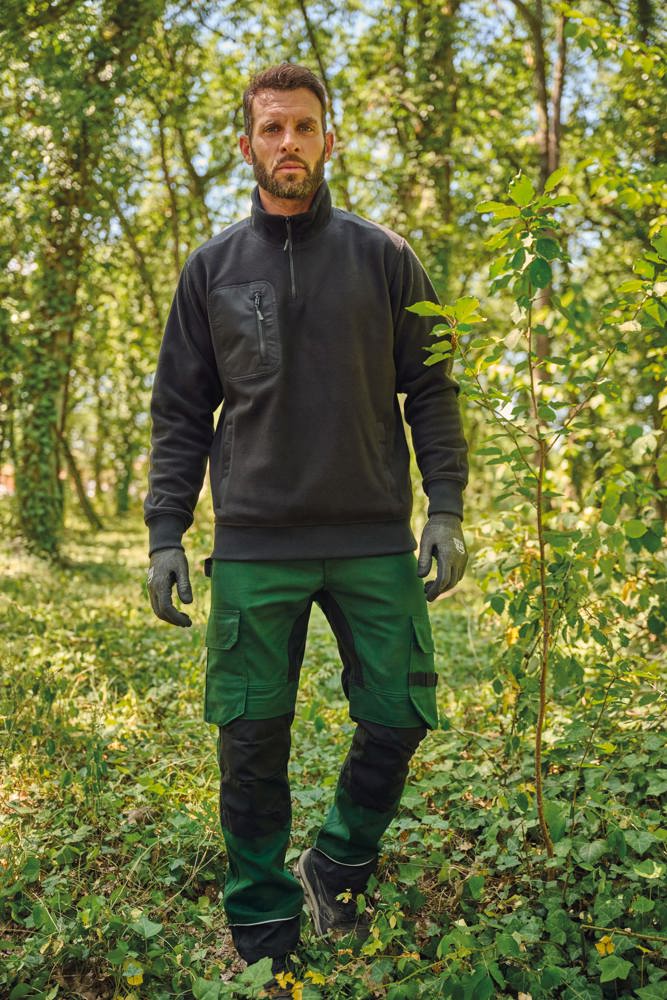 WK905 - Ecologishe fleece met ritskraag unisex