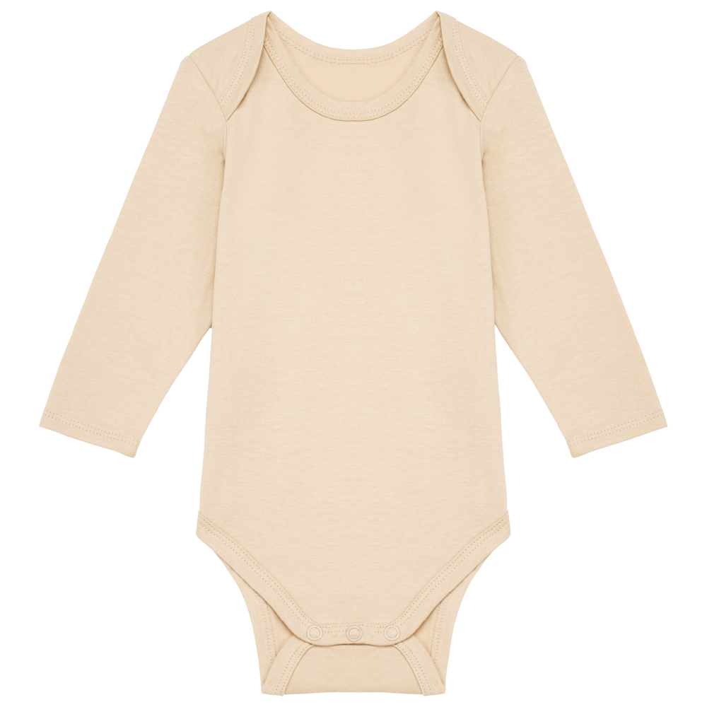 K837 - Baby body van biologisch katoen - Light Sand