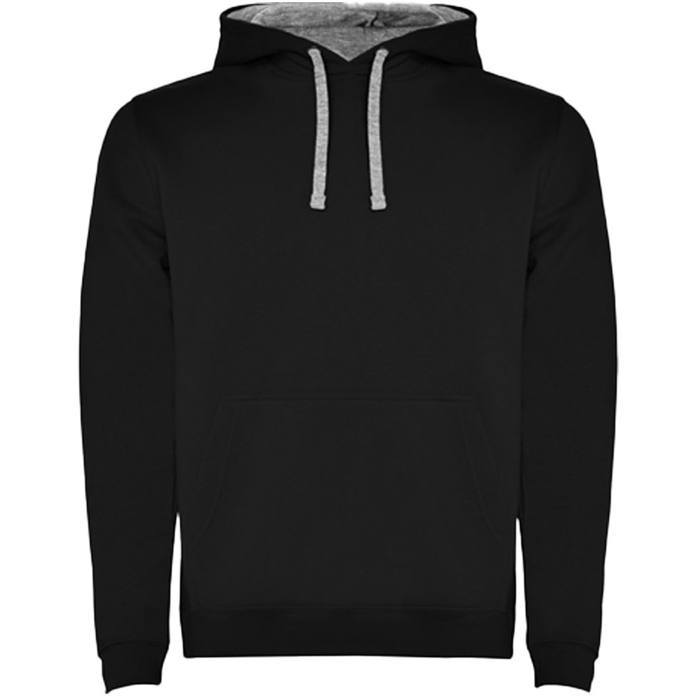 Urban hoodie voor heren - Zwart, Gemêleerd grijs