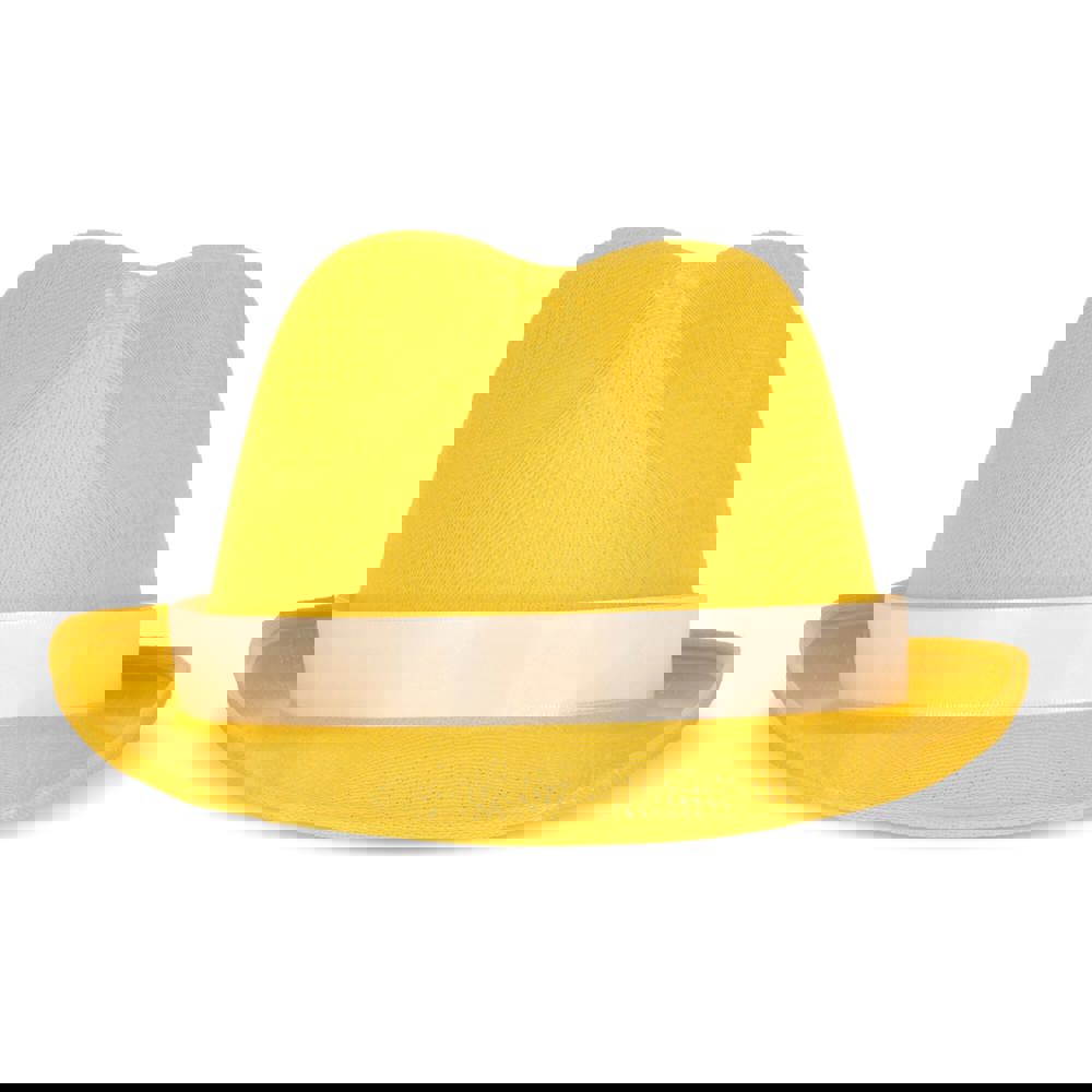 Polyester hoed met band