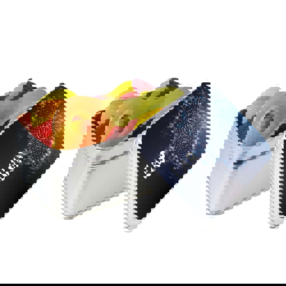 Rechthoekig blik gevuld met snoep - Zilver