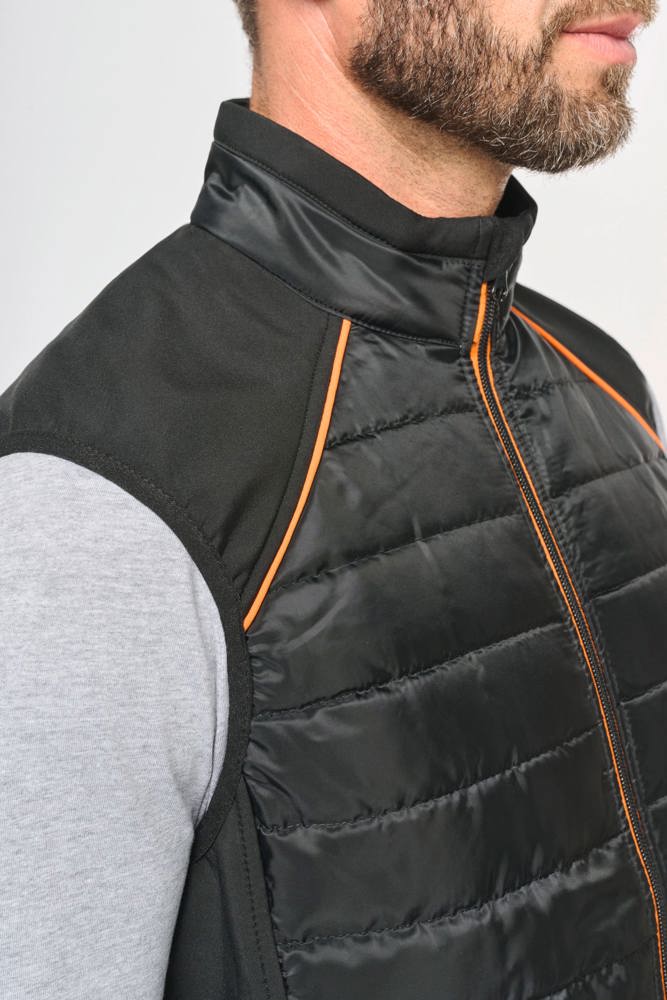 WK606 - Bodywarmer Day To Day in twee stoffen