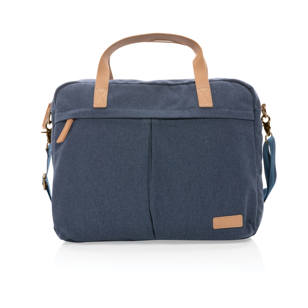 Impact AWARE™ 16 oz. recycled canvas laptoptas