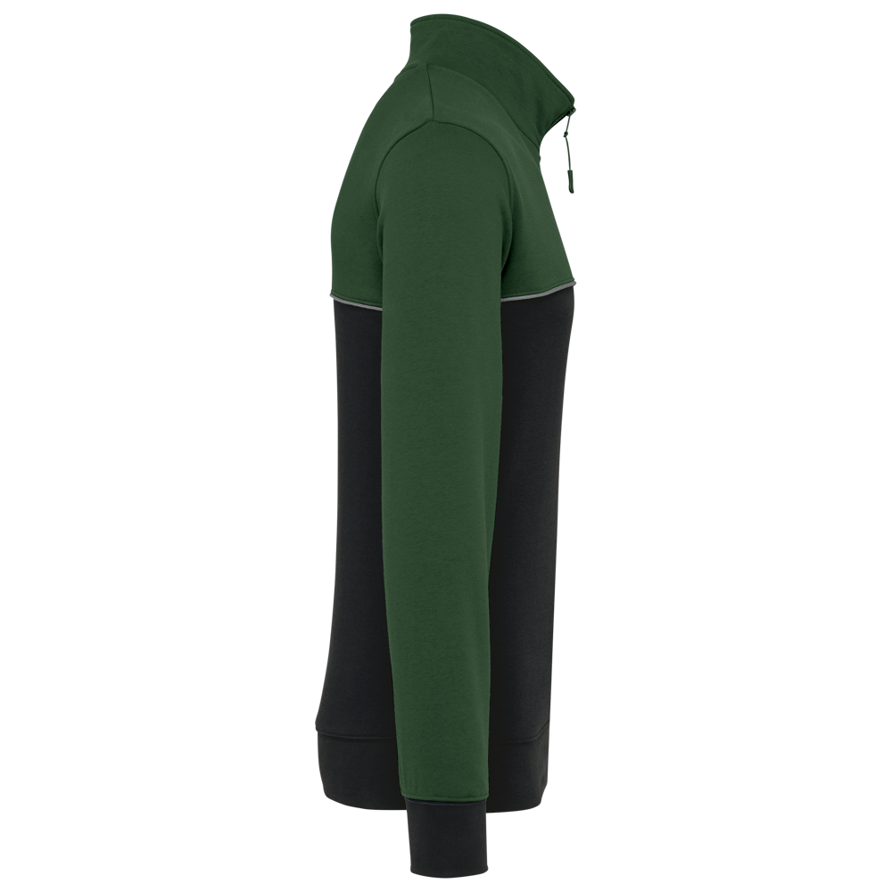 WK404 - Ecologische uniseks sweater met ritskraag