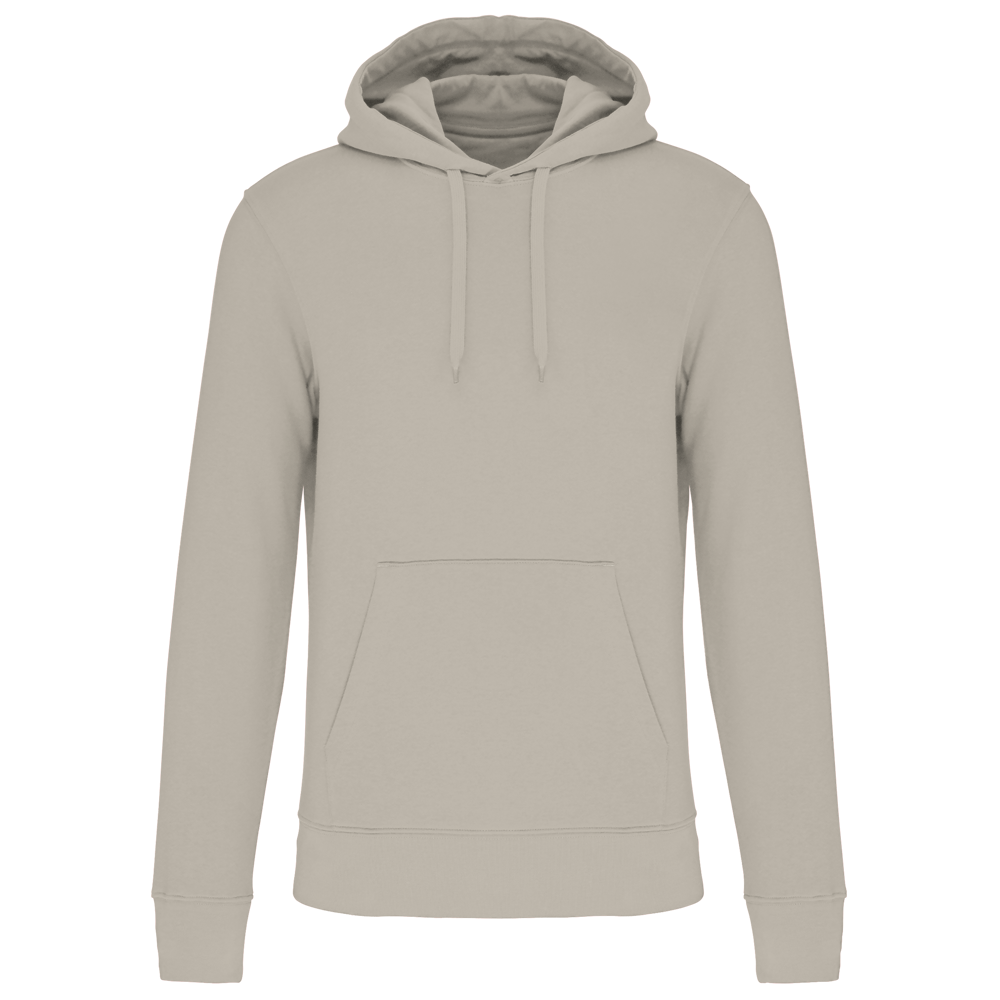 - Ecologische herensweater met capuchon - Clay