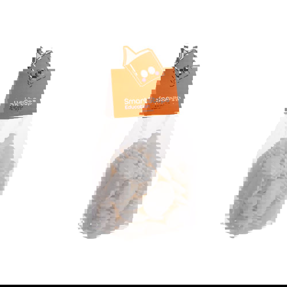 Blokzakje met kopkaartje in eigen vorm en 150 gram snoep