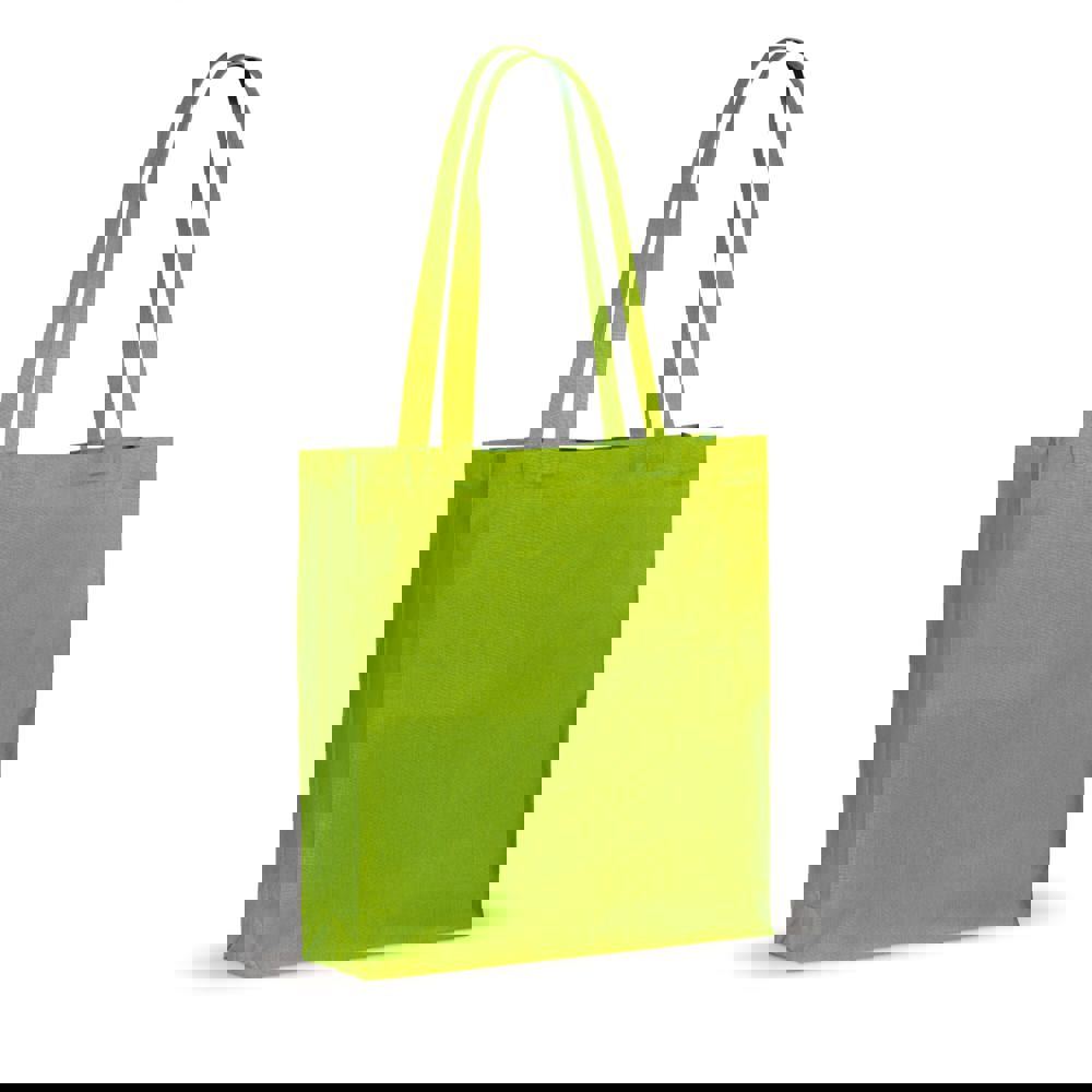 Schoudertas katoen OEKO-TEX® 140g/m² 38x10x42cm - lichtgroen