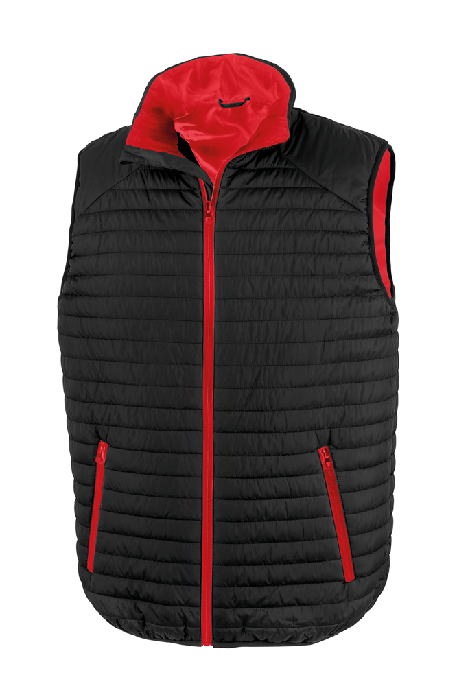 R239X - Bodywarmer Thermoquilt - Black / Red