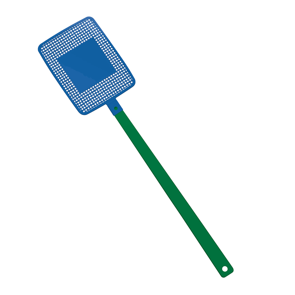 Vliegenmepper "vierkant" - groen/blauw