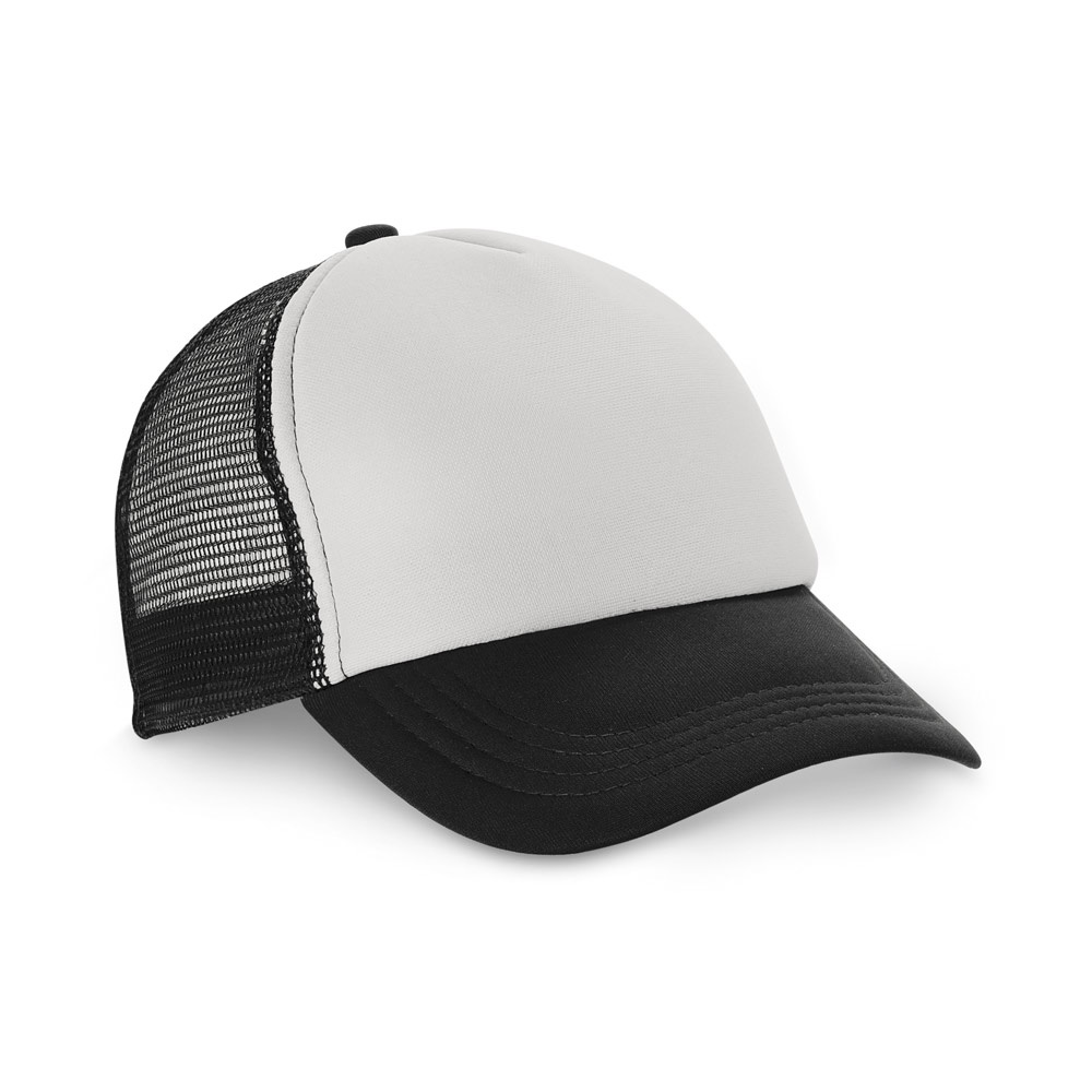 NICOLA. Polyester en mesh pet (150 g/m²) - Zwart