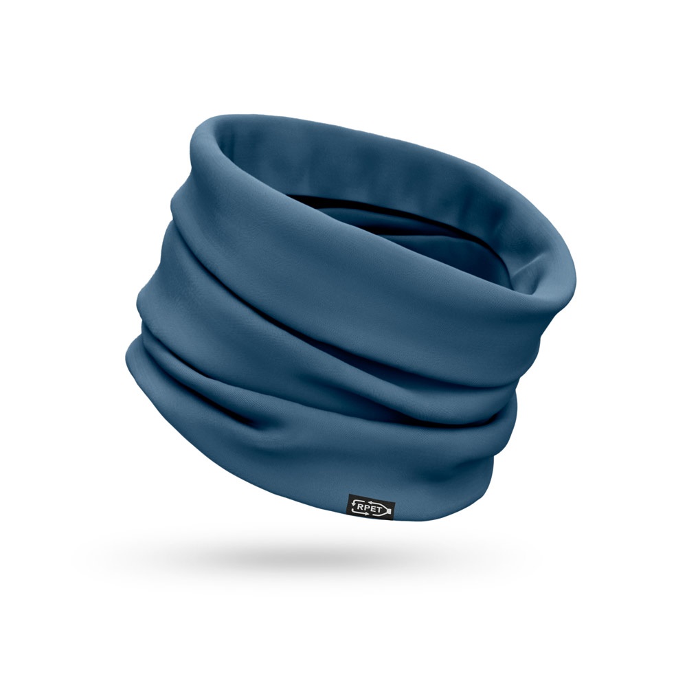 KOLKATA. Gerecycled polyester (100% rPET) multifunctionele bandana (120 g/m²) - Blauw