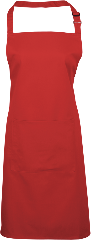 PR154 - Halterschort met zak "Colours" - Red