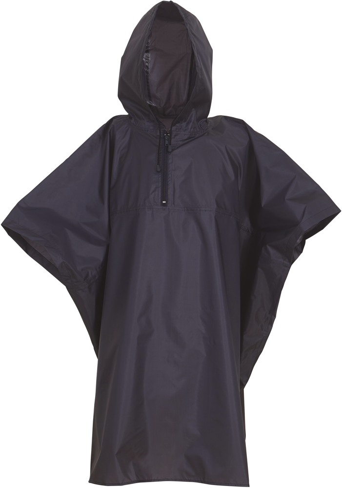 YHVS470 - Lichtgewicht poncho - navy