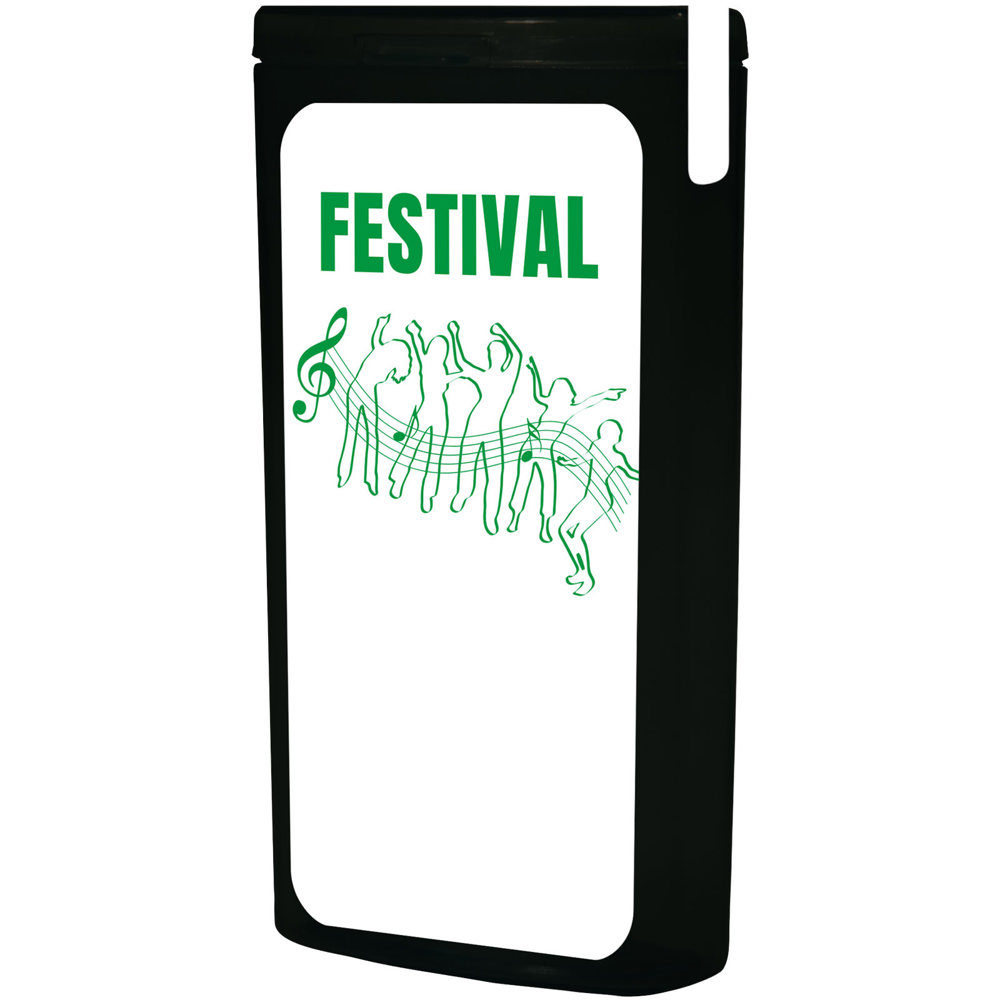 Minikit festival set - transparant zwart